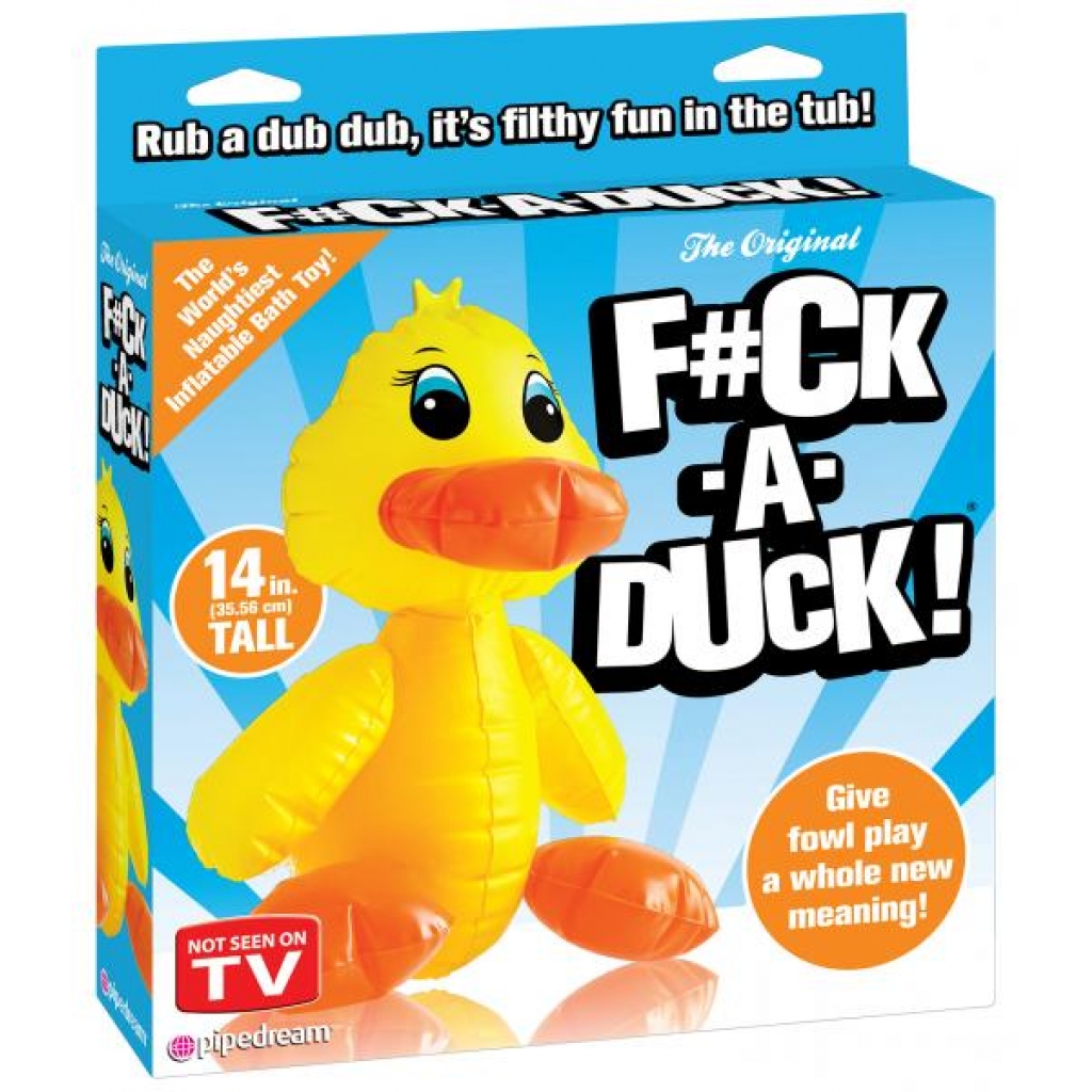 F*ck A Duck Inflatable Bath Toy - Yellow