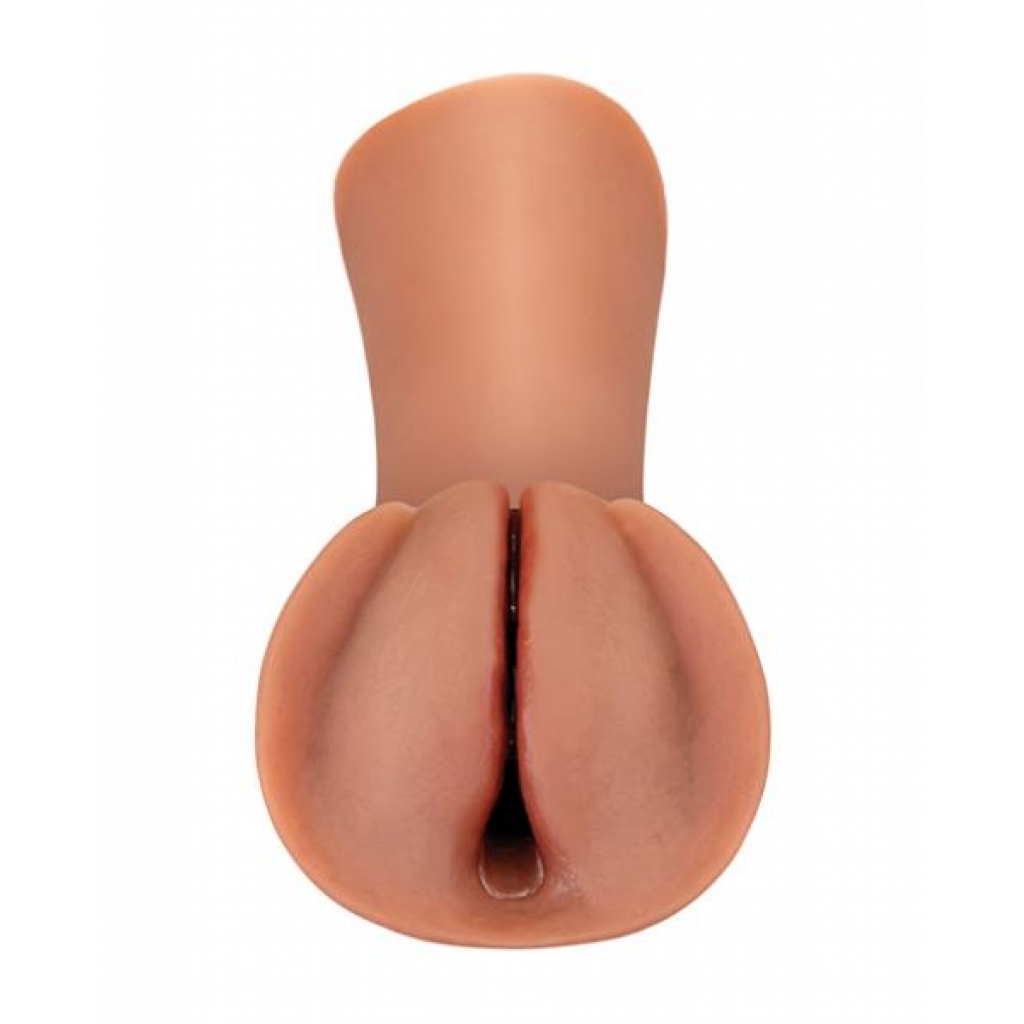 PDX Extreme Wet Pussies Slippery Slit Stroker - Tan