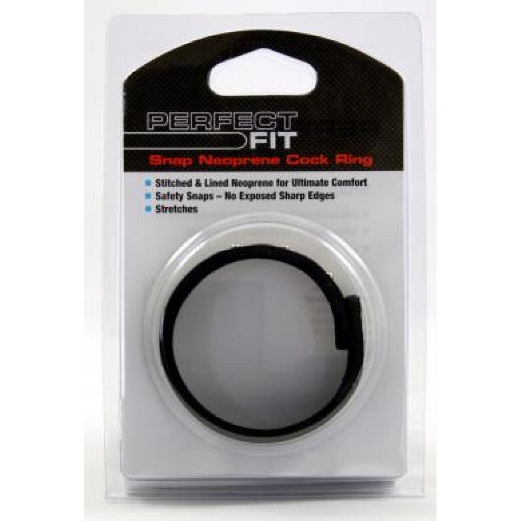 Perfect Fit Neoprene Snap Ring - Black