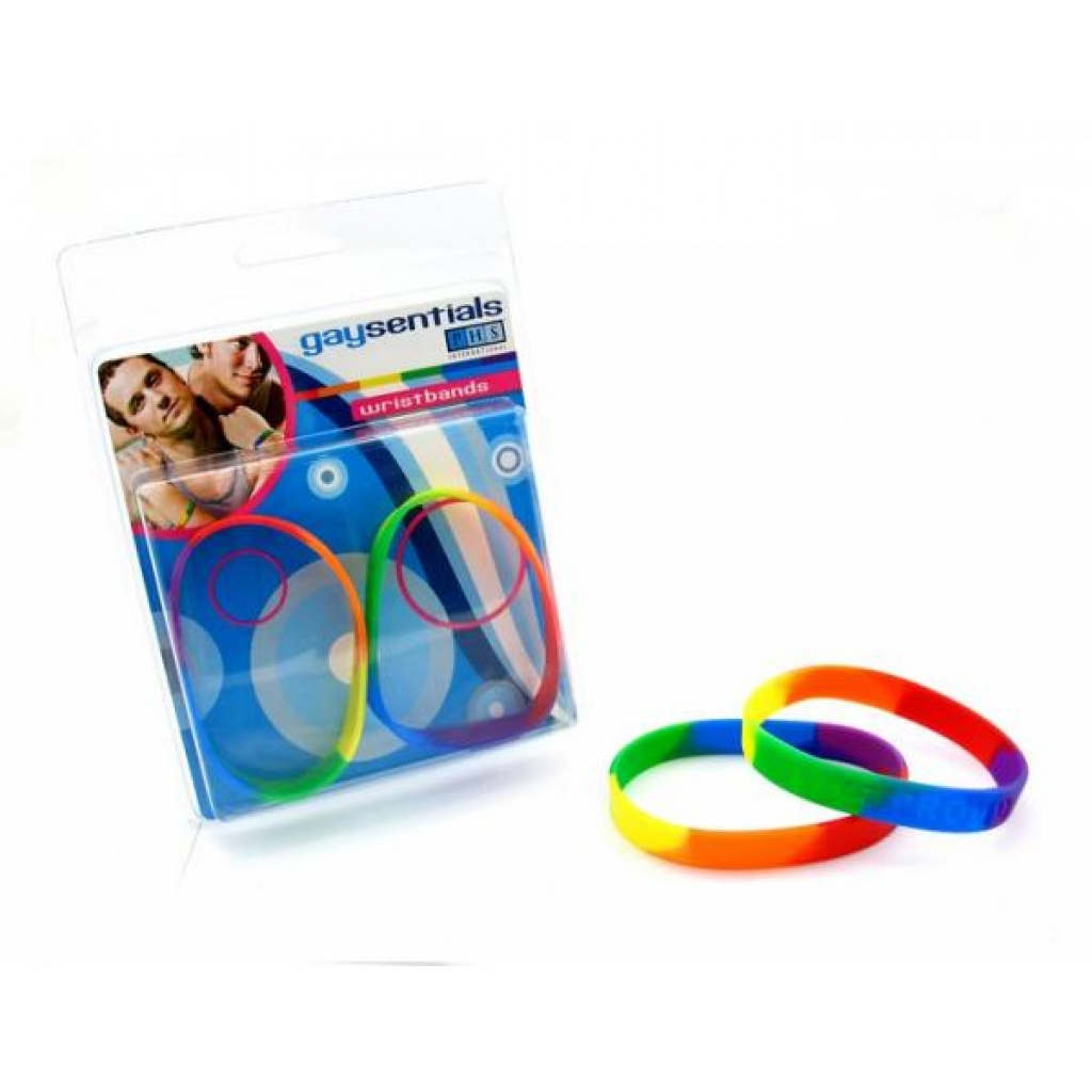 Gaysentials Rainbow Bracelet Set - Silicone Multi-Color