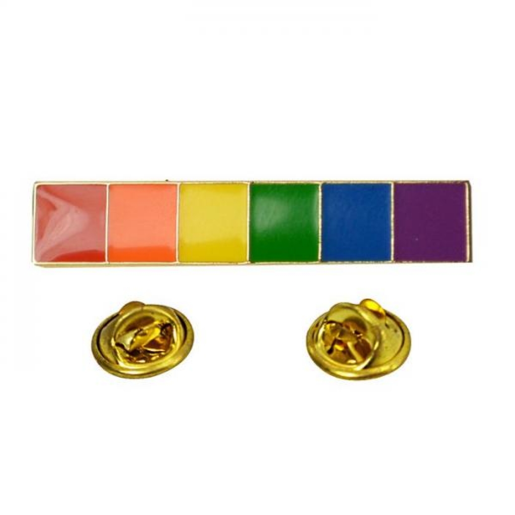 Gaysentials Rainbow Bar Multi-Color Lapel Pin