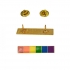 Gaysentials Rainbow Bar Multi-Color Lapel Pin