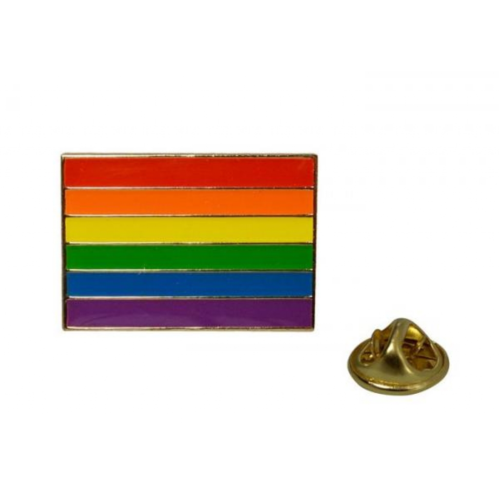 Gaysentials Multi-Color Rainbow Flag Lapel Pin