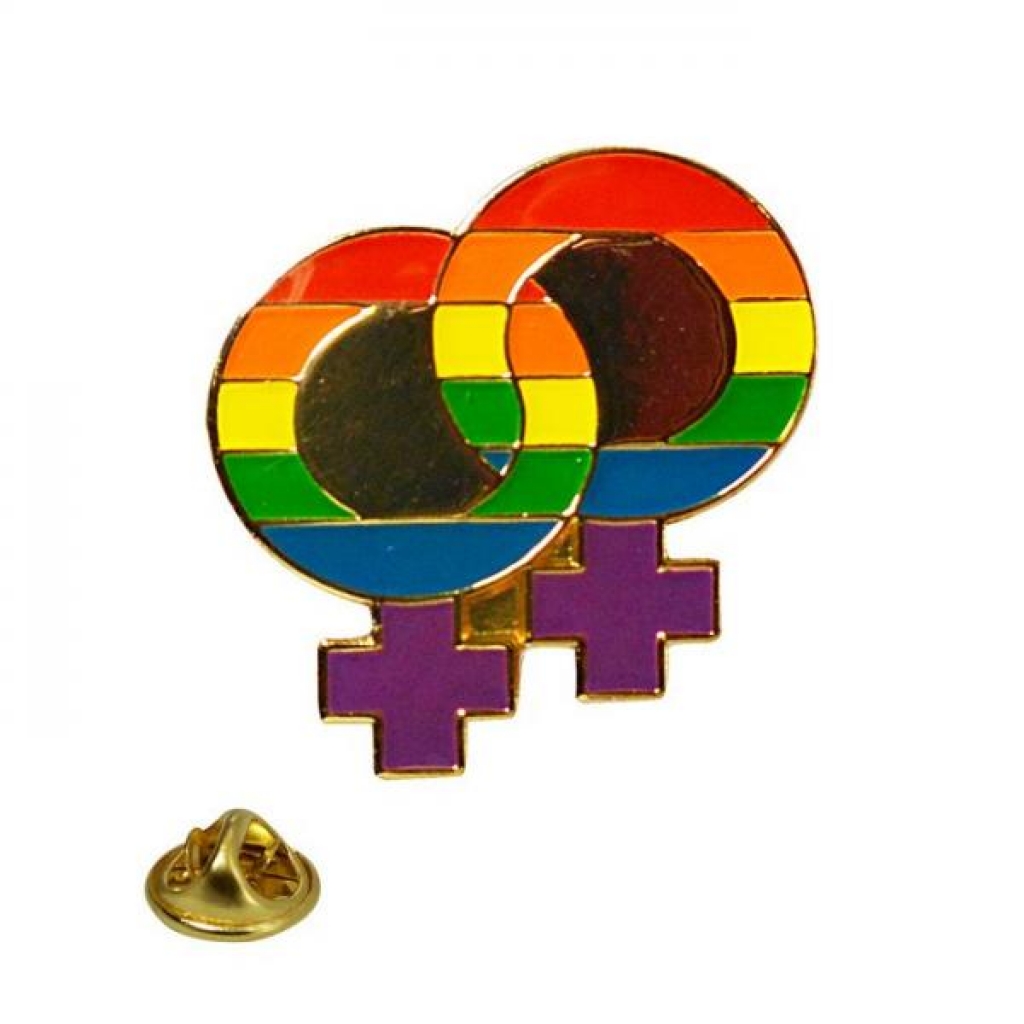 Gaysentials Rainbow Double Female Lapel Pin