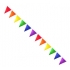 Gaysentials Rainbow Solid Pennants Decoration 12 feet - Celebrate Pride