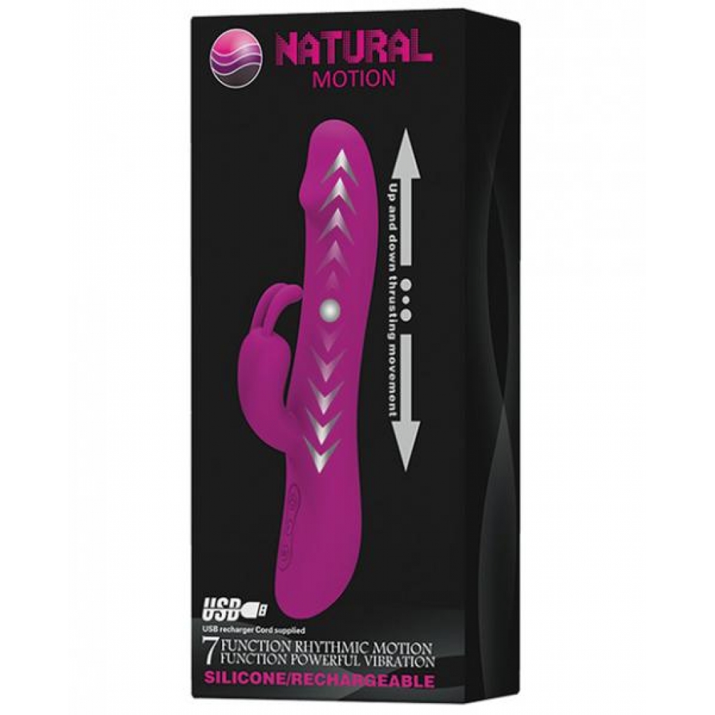 Pretty Love Natural Motion 7 Function Rabbit - Silicone Purple