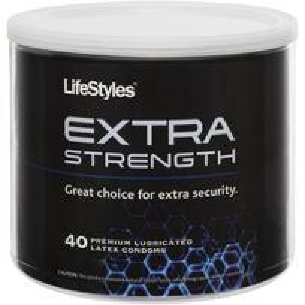 Lifestyles Extra Strength Latex Condoms - 40 Piece Bowl