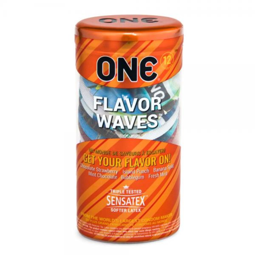 One Flavor Waves Condom Variety Pack - Tantalizing Choices