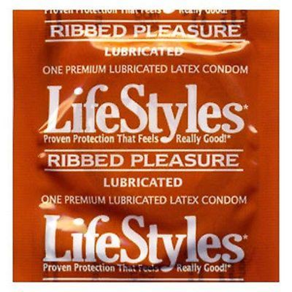 LifeStyles Ribbed Pleasure Lubricated Condoms - 3 Pack