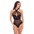 Midnight Halter Teddy - Black