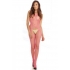 Industrial Net Suspender Bodystocking in Pink