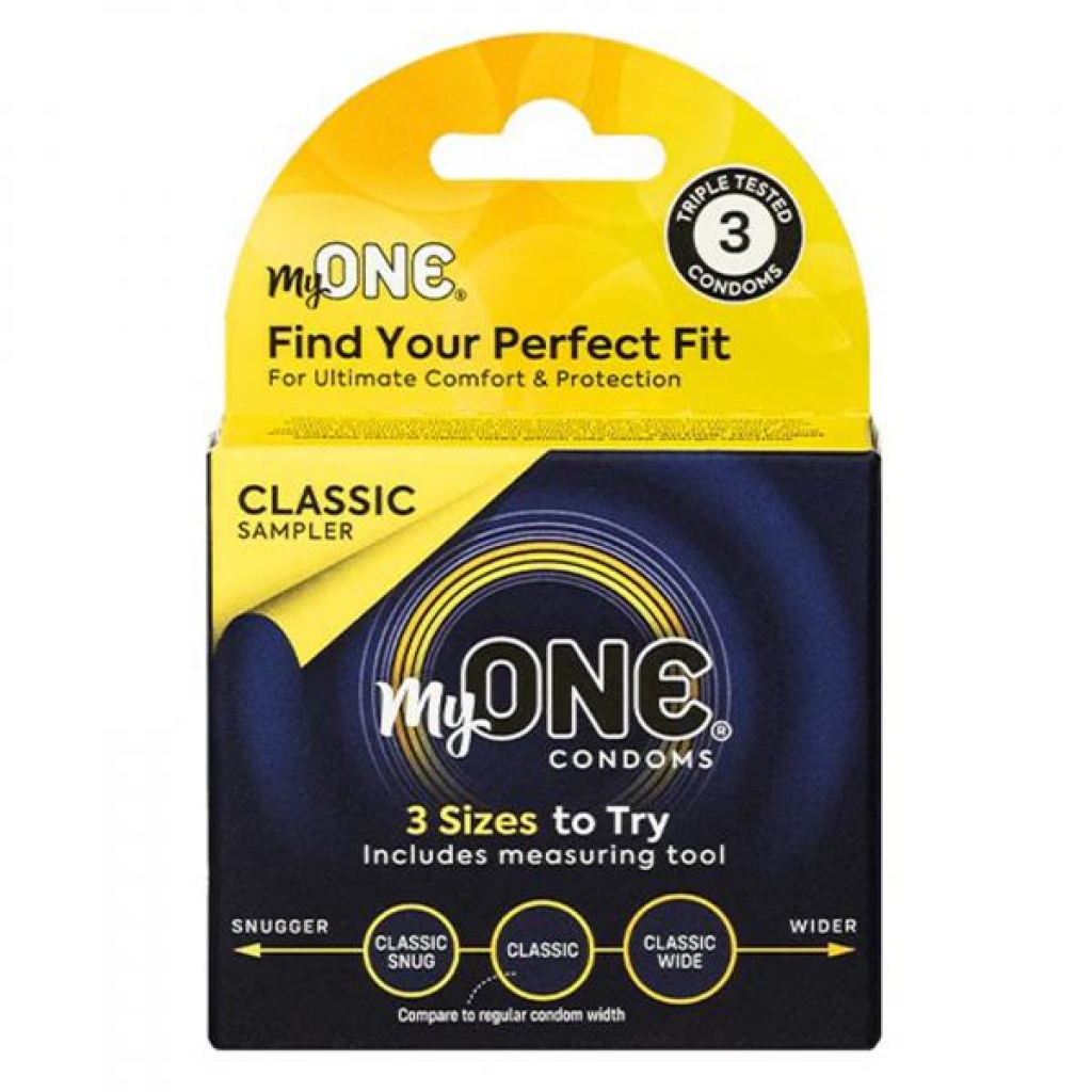 MyOne Classic Sampler: 3 Count Latex Condom Kit