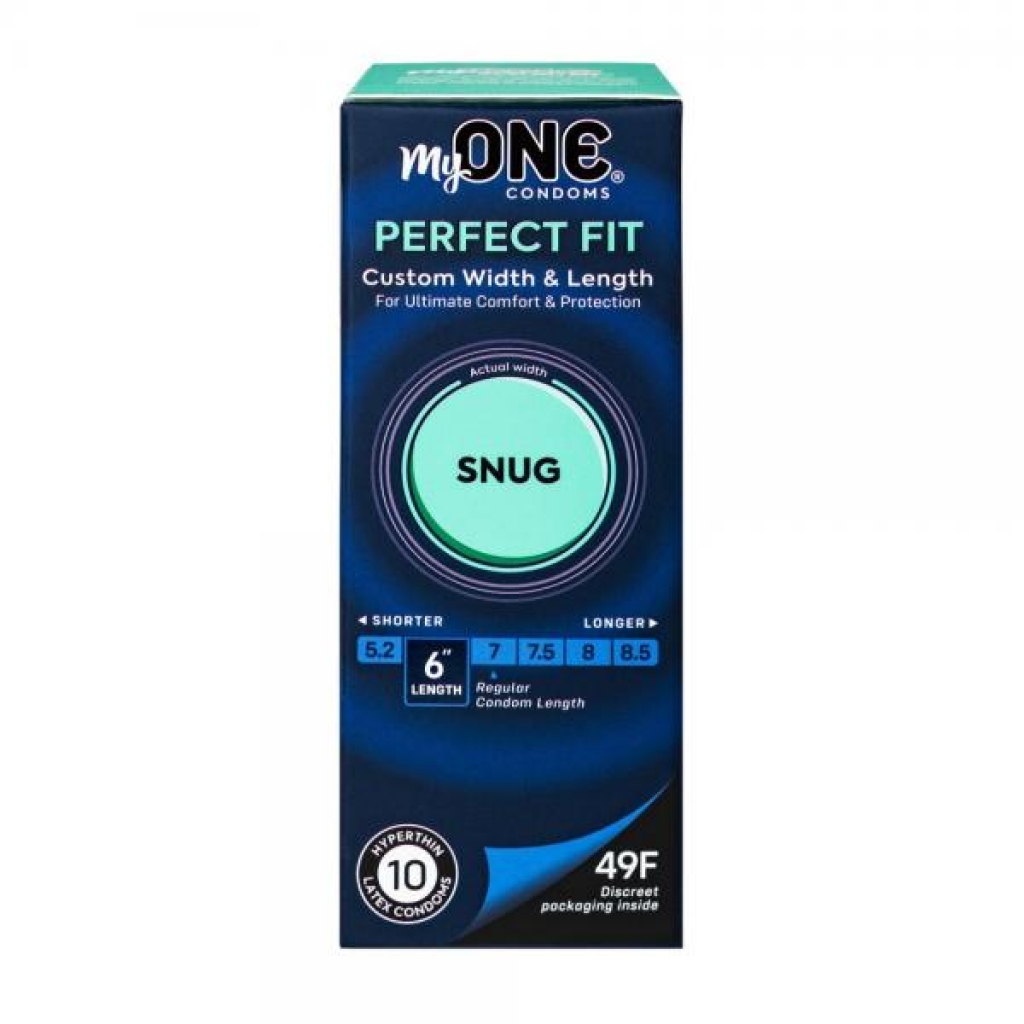 Myone Snug 10 Ct - Perfectly Fitting Latex Condoms