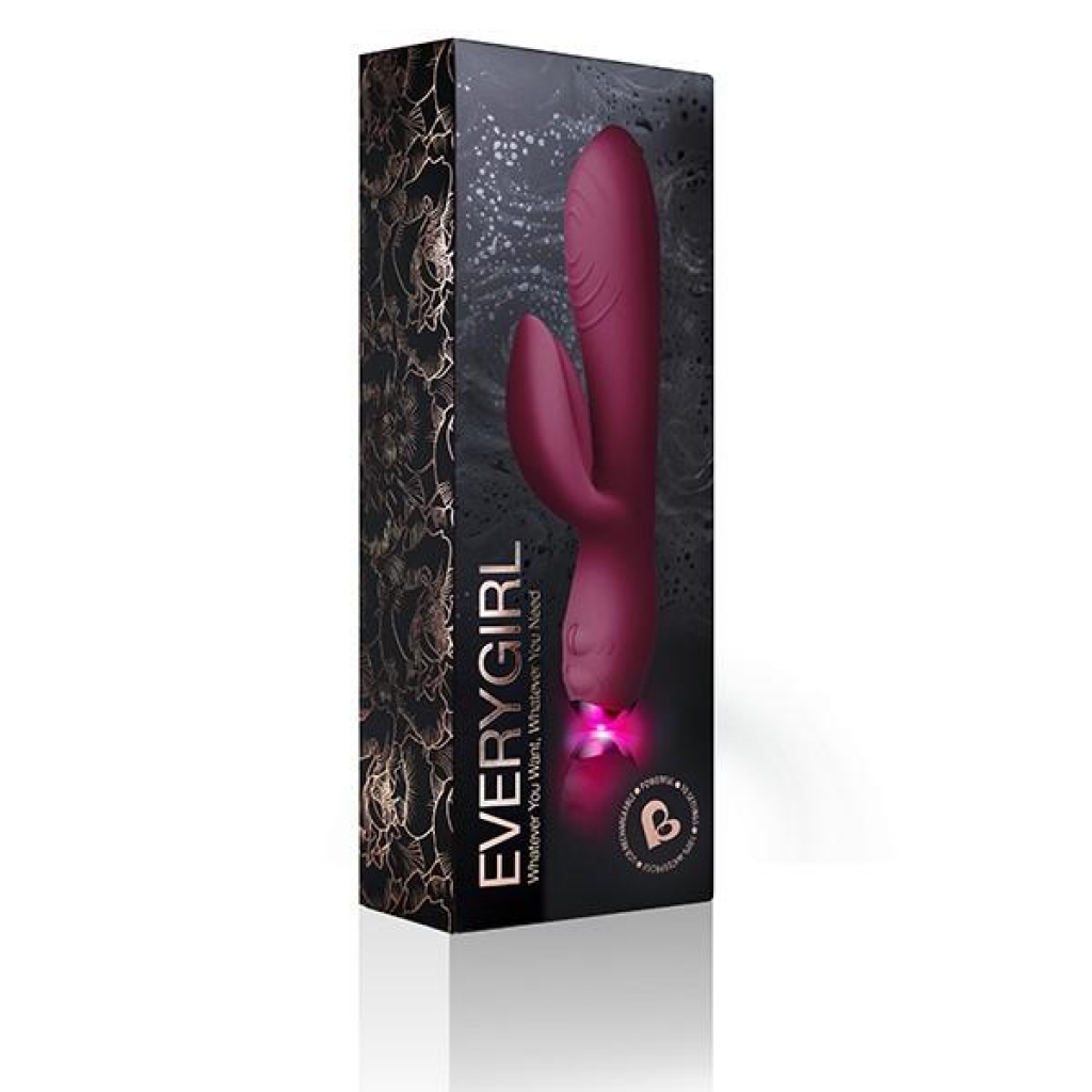 Every Girl Burgundy Rabbit Vibrator - Rocks Off