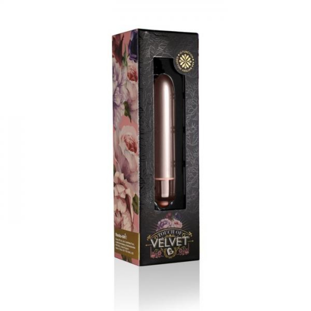 Touch of Velvet Rose Blush 90mm Bullet Vibrator - Pink