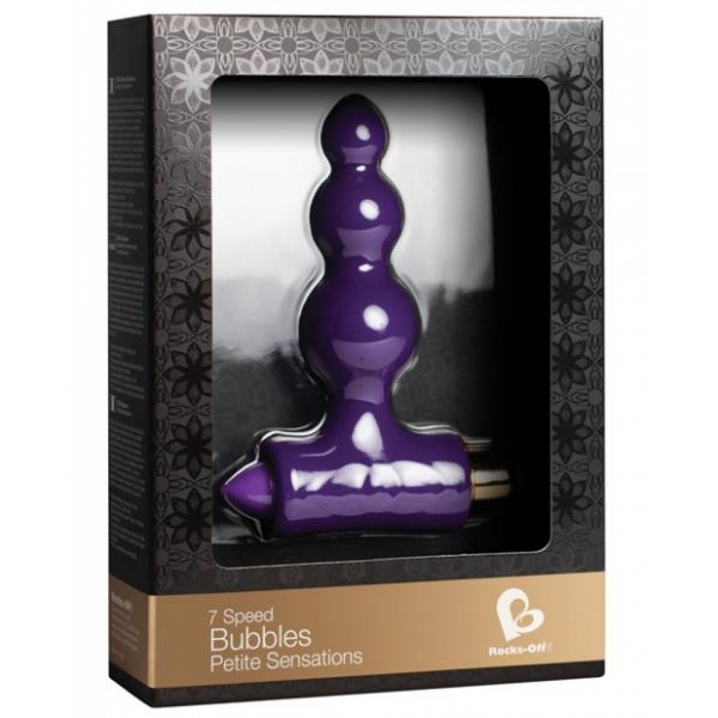 Petite Sensations Bubbles 7X - Purple Butt Plug