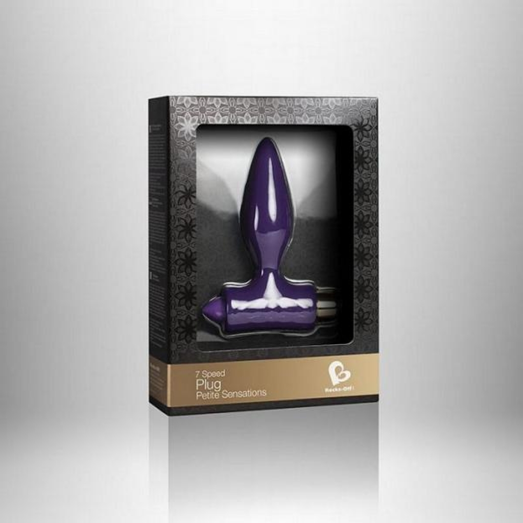 Petite Sensations Plug 7X Purple - Beginner-Friendly Vibrating Plug