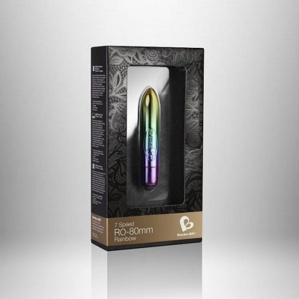 Bullet Vibrator 80mm Rainbow Multi-Color