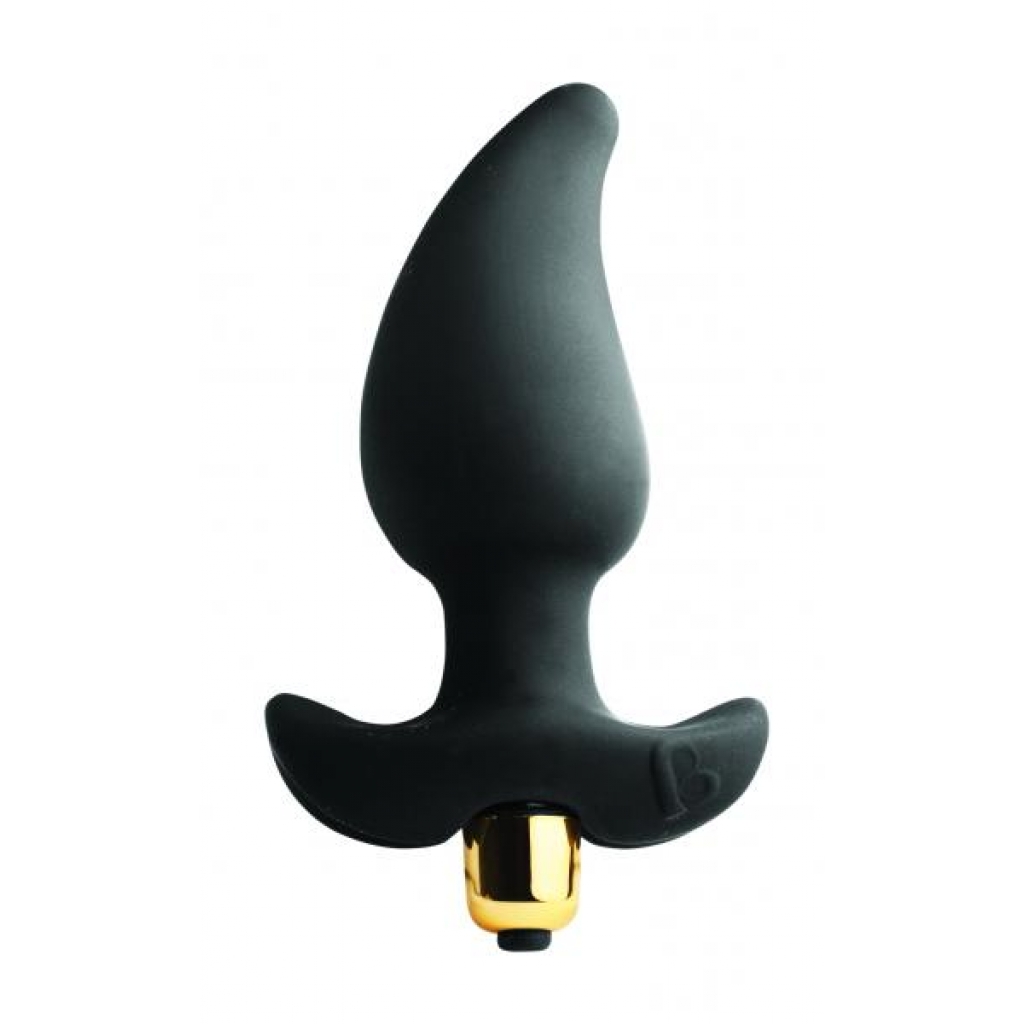 Butt Quiver Black Plug with 7-Speed Vibrating Bullet