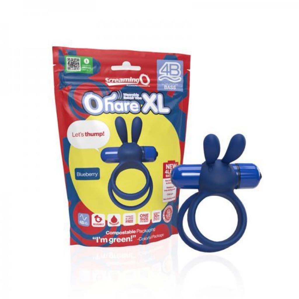 Screaming O 4B Ohare XL Blueberry Couples Vibrating Ring