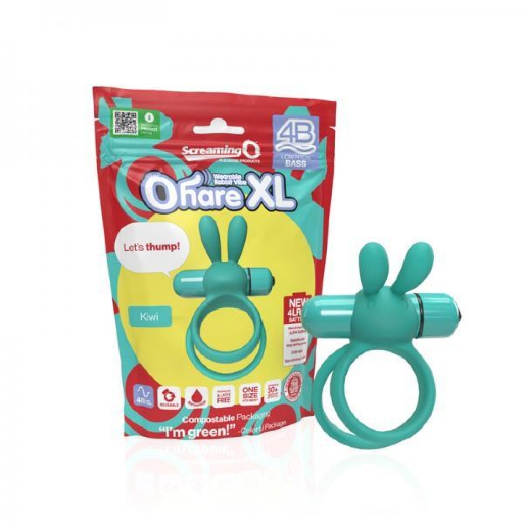 Screaming O 4B Ohare XL Kiwi Vibrating Couples Ring - Green