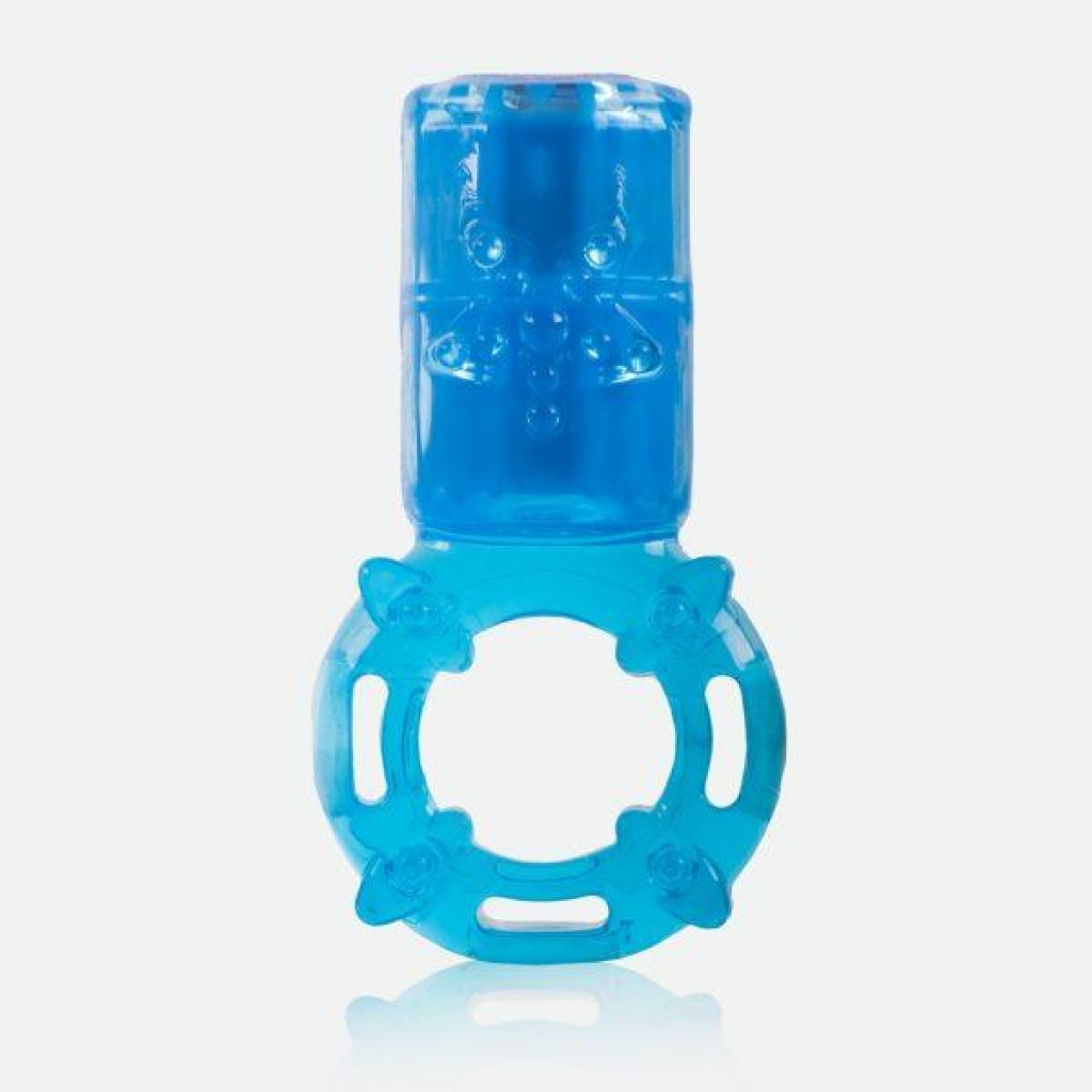 Screaming O Big O Vertical Vibrating Cock Ring - Blue