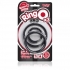 Ringo Pro X3 - Black Silicone Cock Rings Set