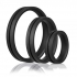 Ringo Pro X3 - Black Silicone Cock Rings Set