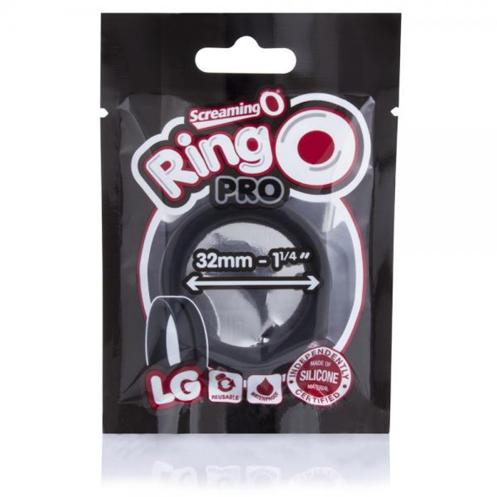 Screaming O Ringo Pro Stretchy Penis Ring - Durable Design in Black