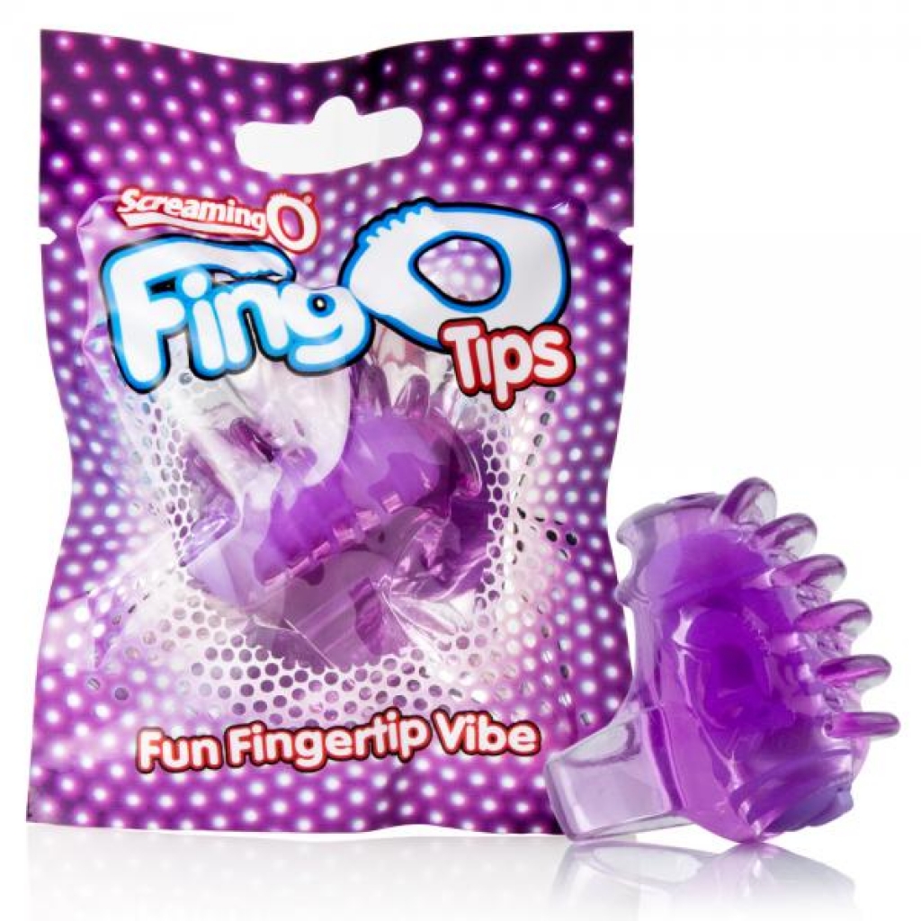 Fingo Tips Purple Fingertip Vibrator- Purple