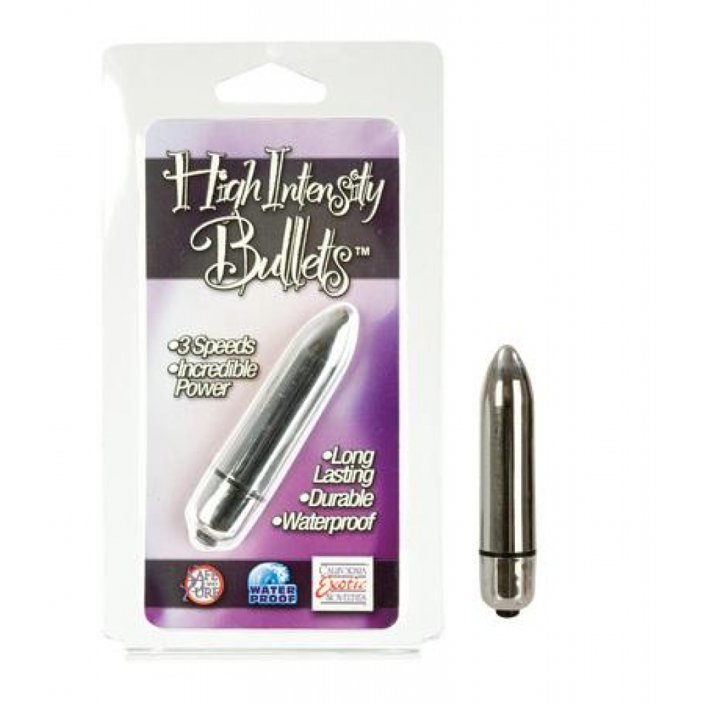 High Intensity Bullet Vibrator - Silver for Powerful Pleasure