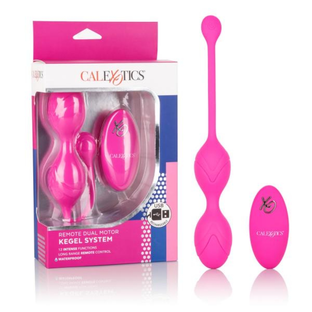 Remote Dual Motor Kegel System - Pink