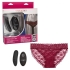 Remote-Controlled Lace Panty Set in Burgundy and Black - S/M