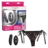 Remote Control Lace Thong Set - Black