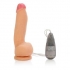 Max Vibrating Cock & Balls - 6.75 Inch with Suction Cup - Beige