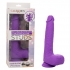 Gyrating & Thrusting Silicone Vibrator - Purple