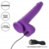 Gyrating & Thrusting Silicone Vibrator - Purple