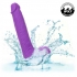 Gyrating & Thrusting Silicone Vibrator - Purple