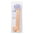 Size Queen: 12 inch Ivory Light Skin Dildo