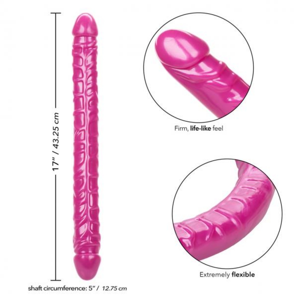 Size Queen 17 inches Pink - Extra Long Dildo