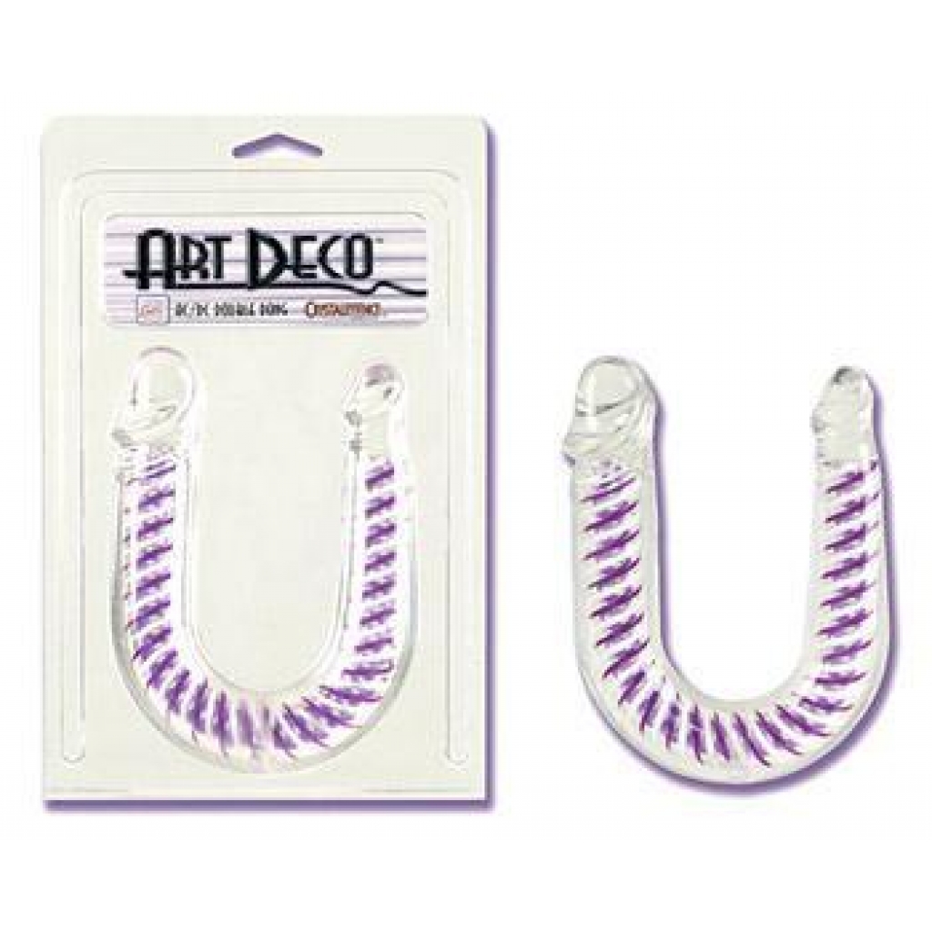 Art Deco U-Shaped Dual Penetrating Dong - Clear