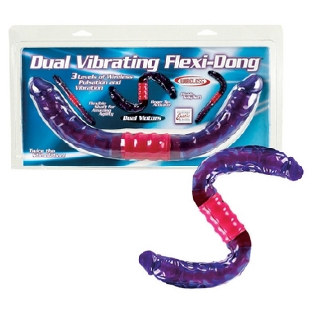 Dual Vibrating Flexi-Dong - Purple