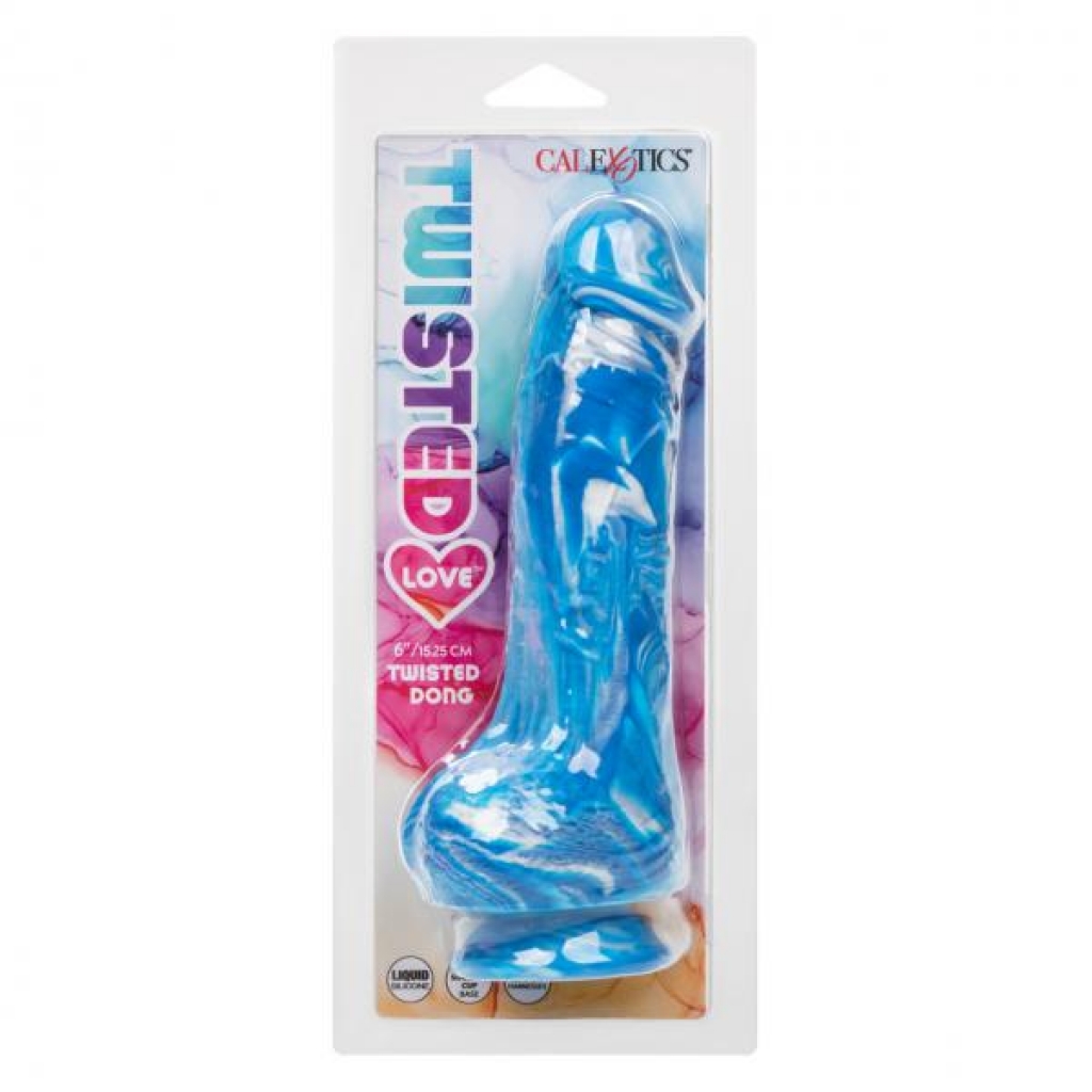 Twisted Love Twisted Dong 6-Inch Blue - Unique Pleasure Awaits