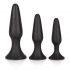 Silicone Anal Trainer Kit - Black (3 Piece Set)