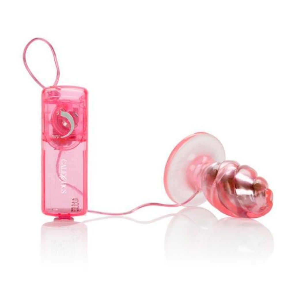 Tush Trainer Intermediate Vibrating Butt Plug - Pink