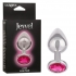 Jewel Large Rose Anal Plug - Silver