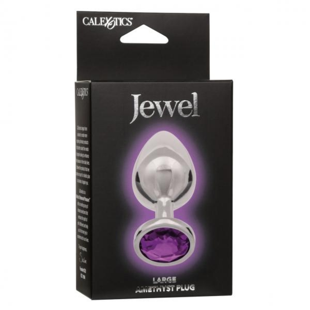 Jewel Large Amethyst Anal Plug - Elegant Addition