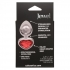 Jewel Small Ruby Heart Anal Plug – Silver