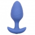 Cheeky Vibrating Glow-in-the-Dark Large Butt Plug - Blue