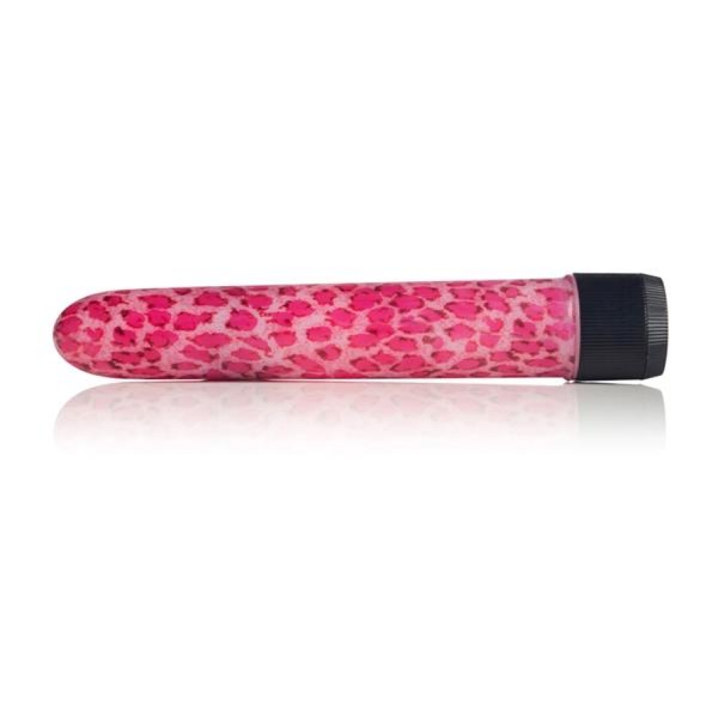 Pink Leopard Waterproof 6.5 Inch Massager Animal Print